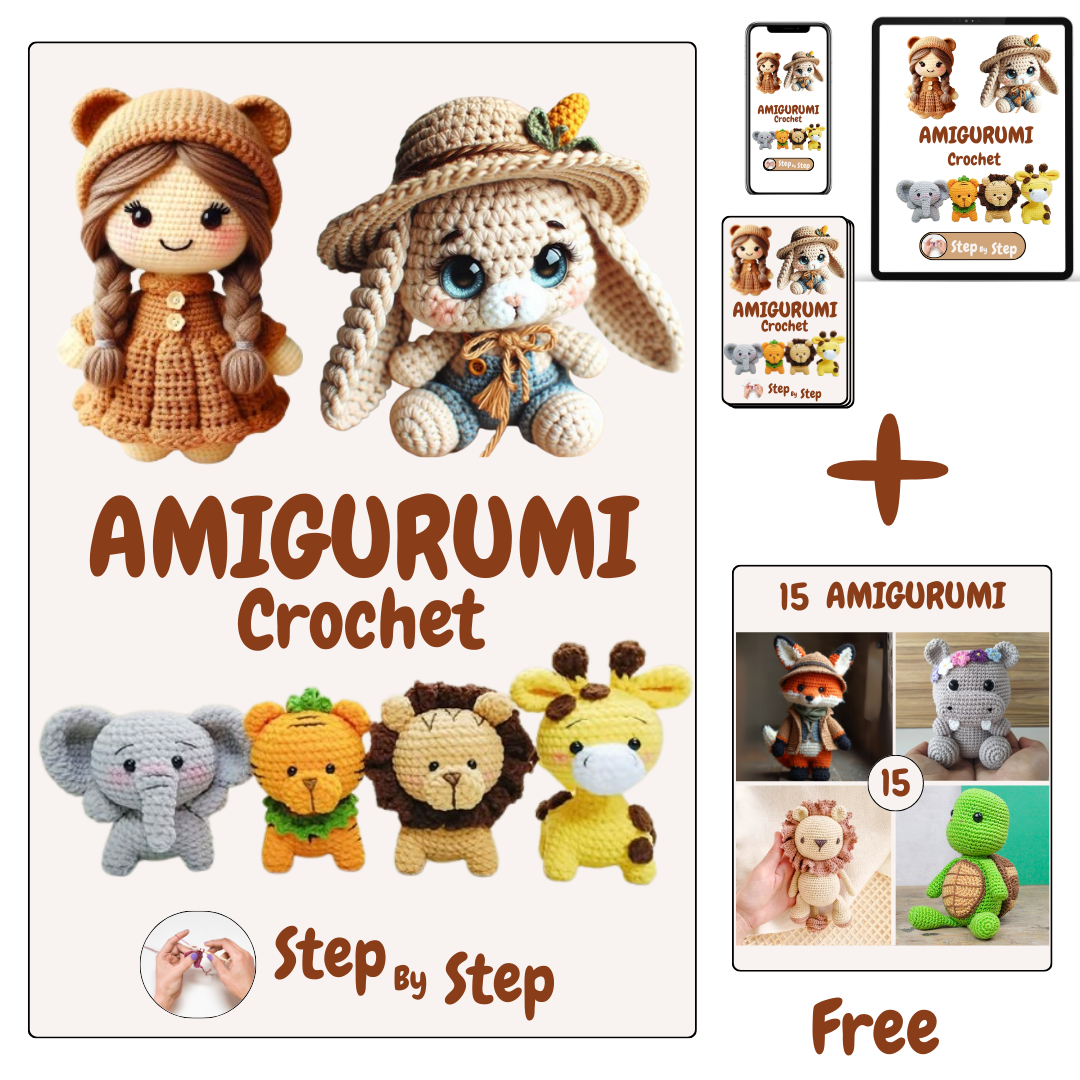 ONLINE-AMIGURUMI-KURS (+ 15 FERTIGMUSTER KOSTENLOS)